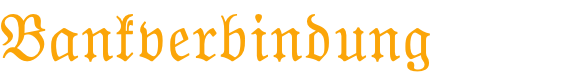 Bankverbindung